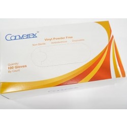 Converex PVC 無粉100隻庄一次性手套 細碼