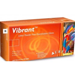 Aurelia Vibrant醫用一次性乳膠手套 中碼 100隻